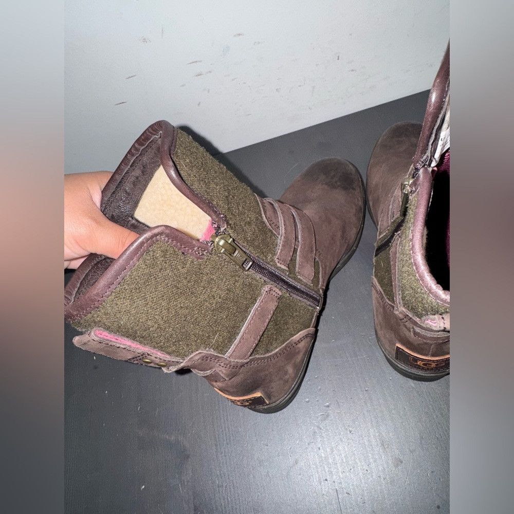 Ugg UGG Simmens Waterproof Leather Wool Double Buckle Strap Boo Size US 6 / IT 36 - 8 Thumbnail