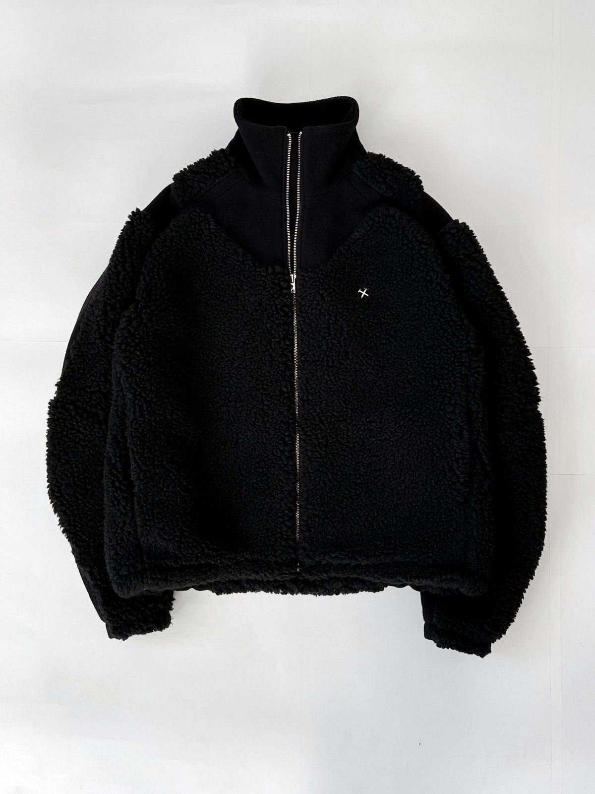image of Gmbh Ercan Fleece Jacket Ss23 in Black, Men's (Size Medium)