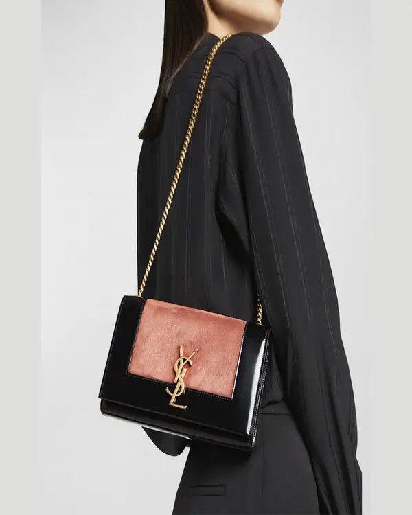 Saint Laurent Paris o1tp1o0525 Size: OS/Two Tone Shoulder Bag in Black Size ONE SIZE - 5 Thumbnail