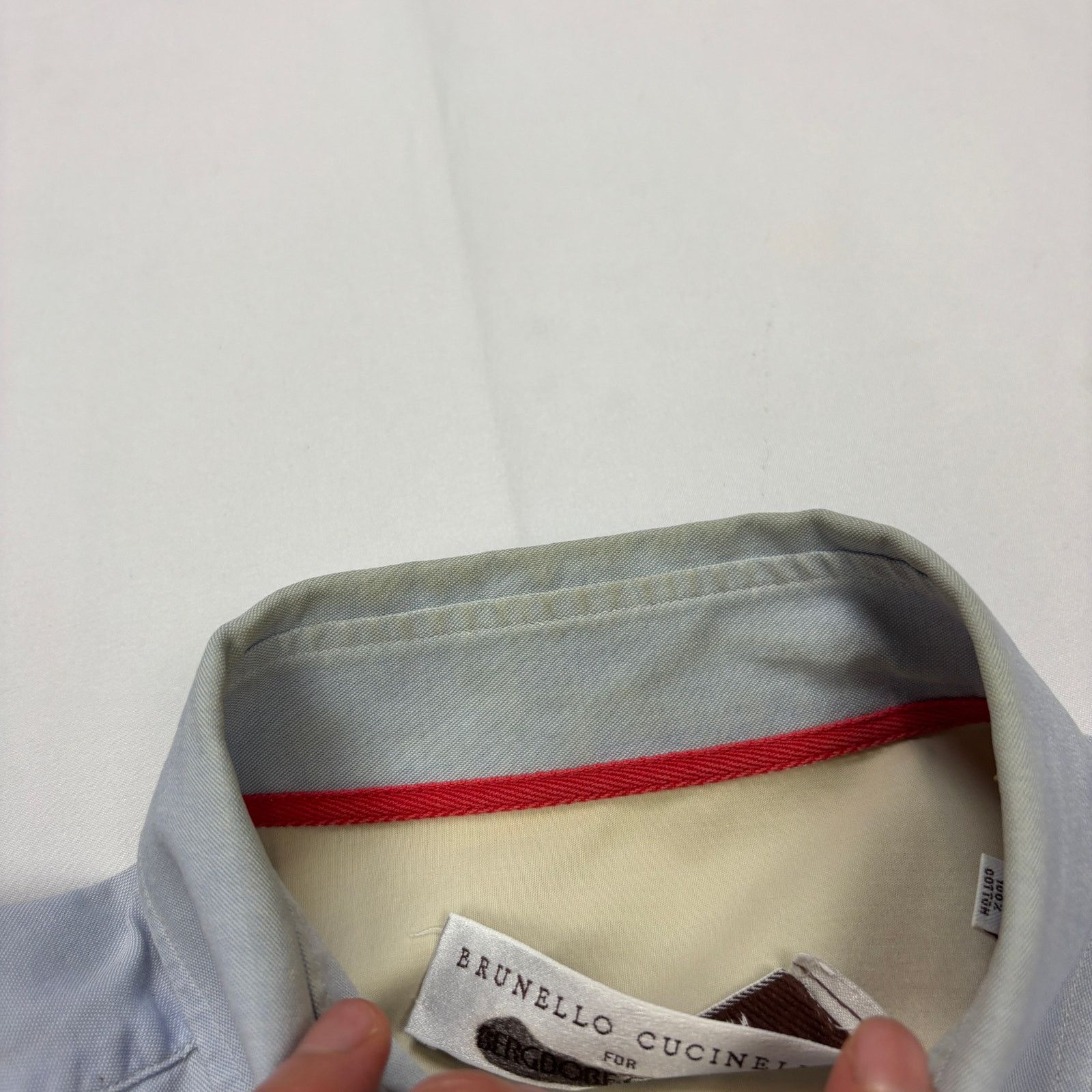 Brunello Cucinelli Brunello Cucinelli Bergdorf Goodman Button Down Shirt Mens M Size US M / EU 48-50 / 2 - 9 Thumbnail