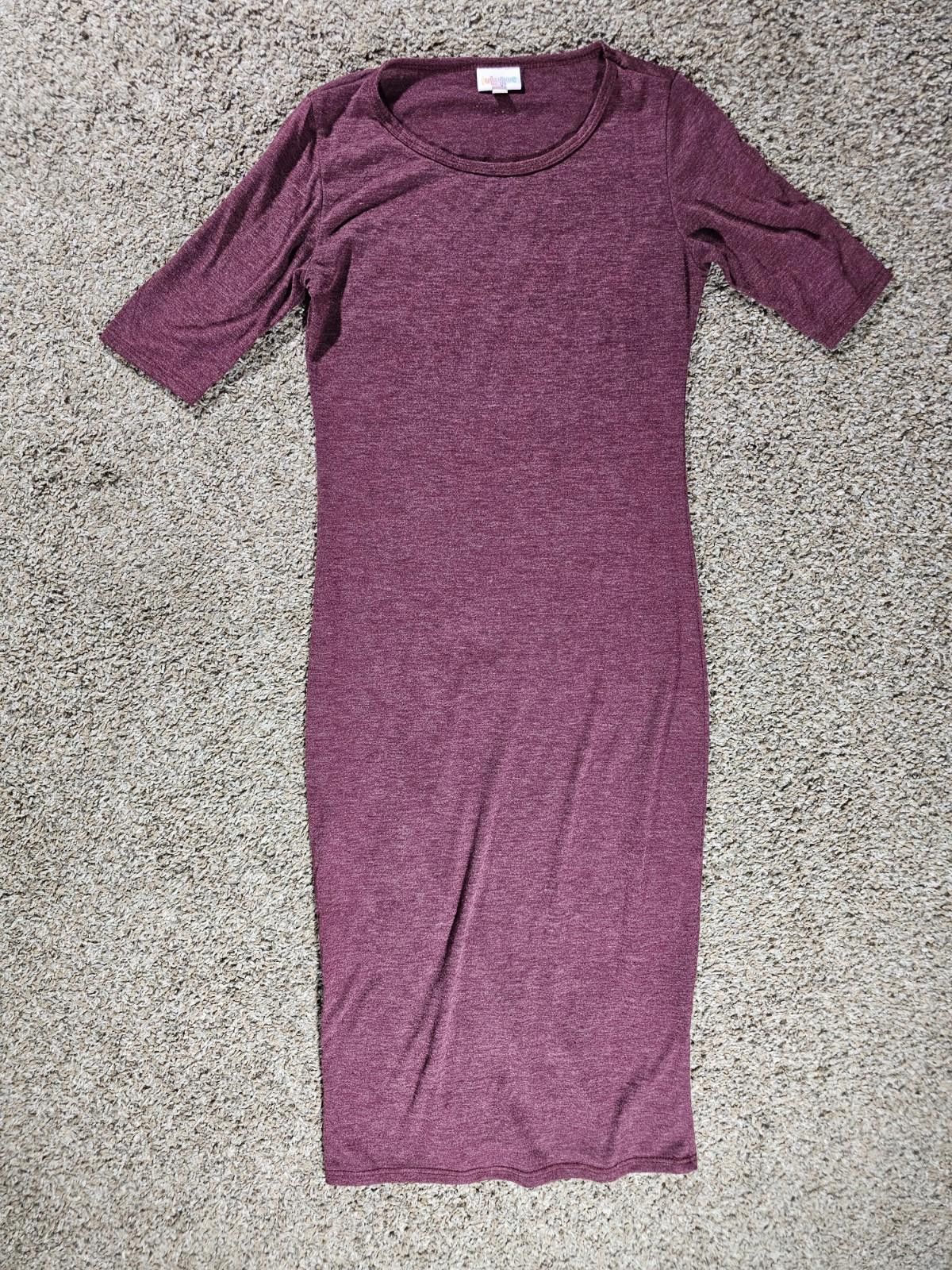 Other LuLaRoe Long XXS Wine Color Dress Size XXS / US 00 / IT 34 - 1 Thumbnail