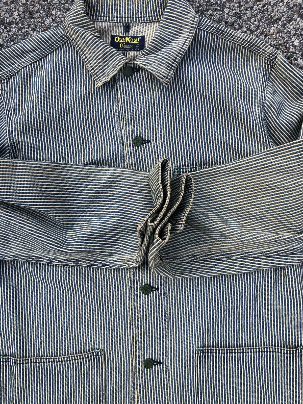 Oshkosh Vintage Oshkosh Chore Jacket Hickory Stripe Wabash Size US L / EU 52-54 / 3 - 19 Thumbnail