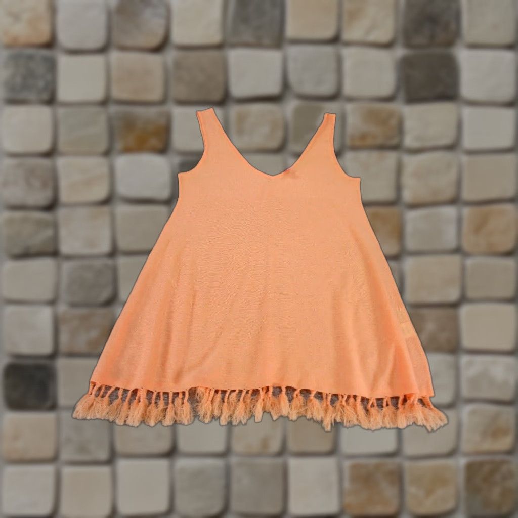 Lilly Pulitzer VINTAGE Lilly Pulitzer Tank Top Womens Extra Small Orange Knit Sleeveless 90s Casual Women Size XXS / US 00 / IT 34 - 1 Thumbnail