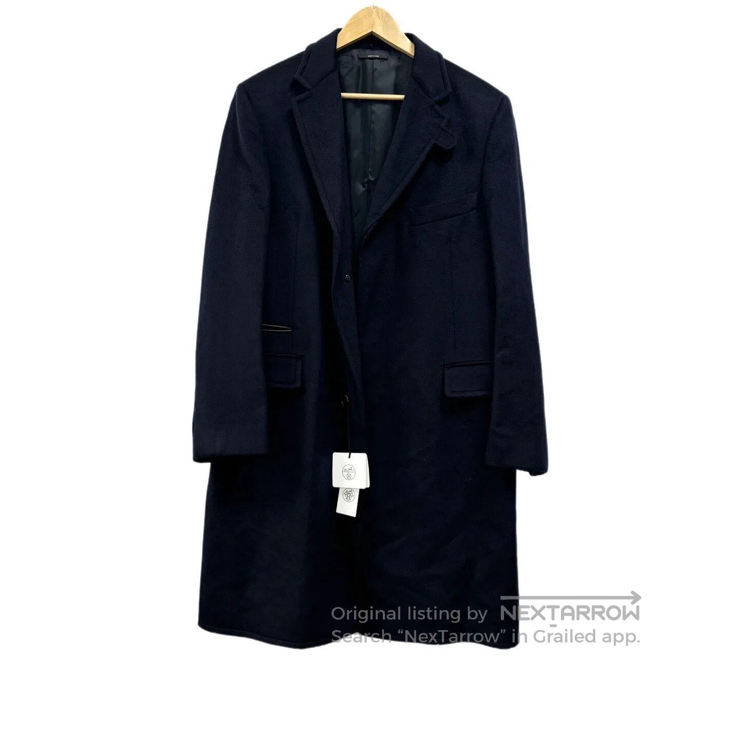 Hermes Hermes Deep Blue Coat for Elegant Style. Size US L / EU 52-54 / 3 - 1 Thumbnail