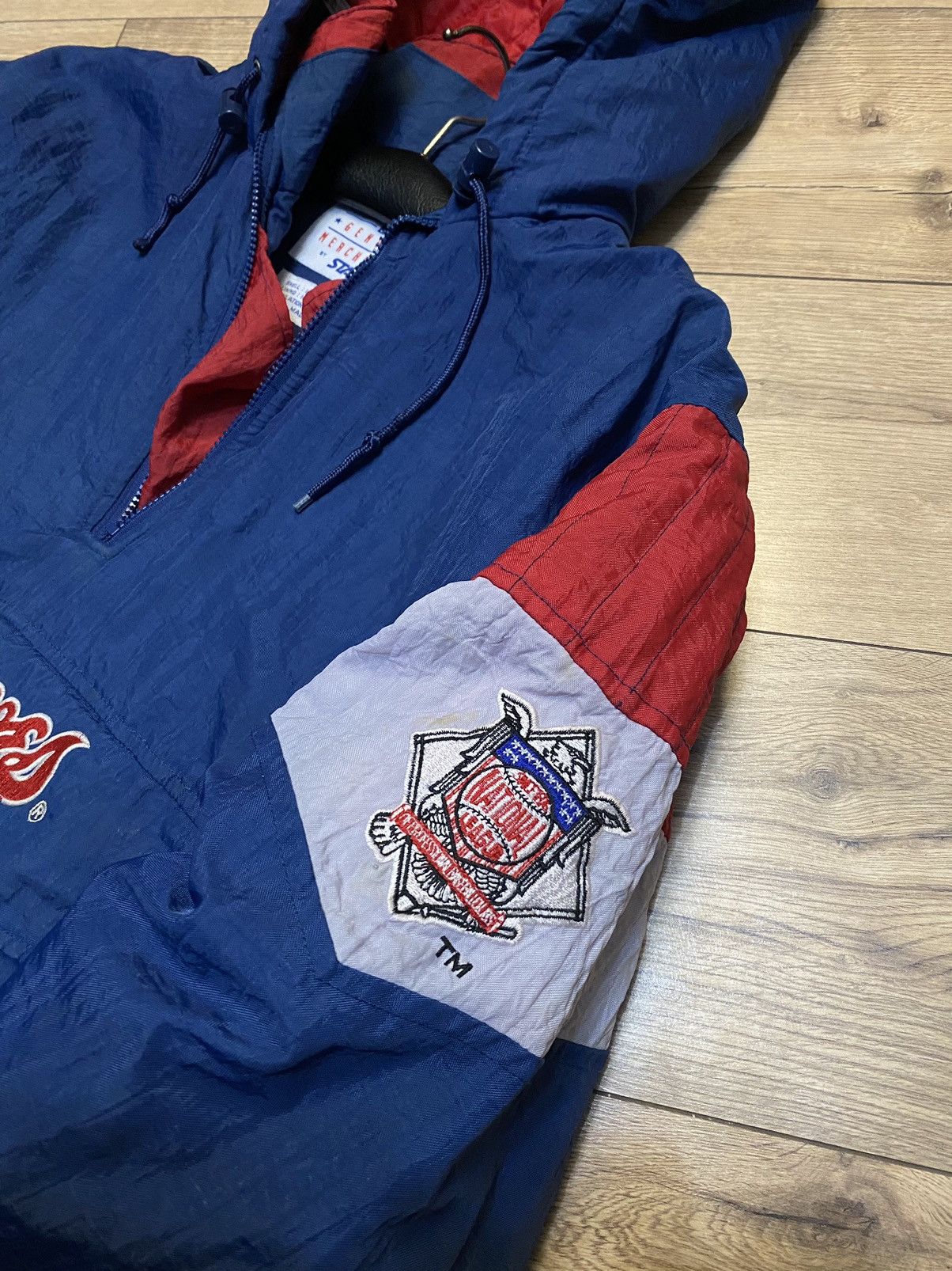 MLB × Starter × Vintage Atlanta Braves vintage 90's Starter HEAVY jacke ADULT Size US L / EU 52-54 / 3 - 5 Thumbnail