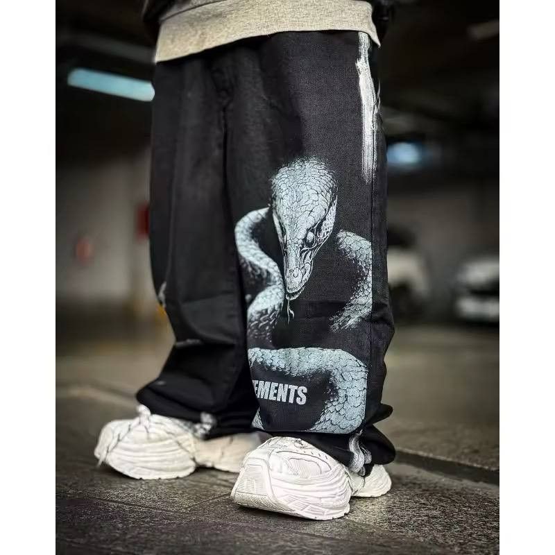 Japanese Brand × Vintage snake print jeans Size US 38 / EU 54 - 3 Thumbnail