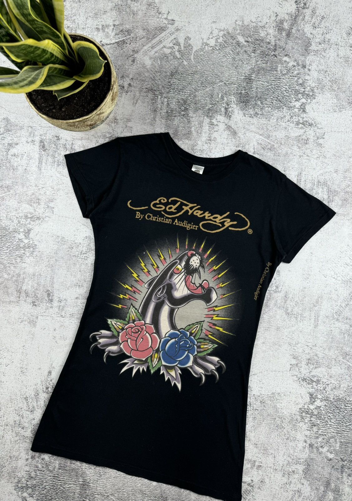 Ed Hardy Ed Hardy Christian Audigier Vintage Long Dress T Shirt Top Size L / US 10 / IT 46 - 3 Thumbnail