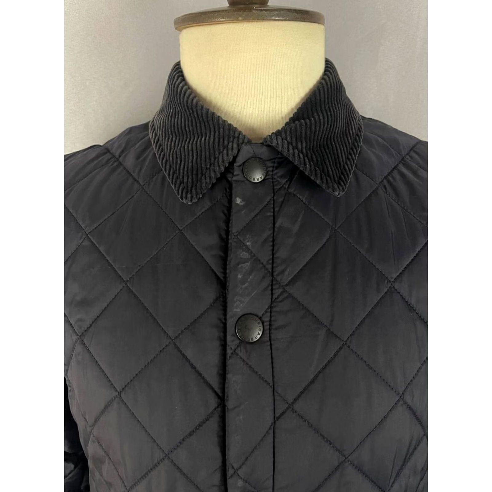 Barbour Barbour Mens Quilted Jacket Size S Navy Polyamide Long Sleeve Parka Coat Size US S / EU 44-46 / 1 - 4 Thumbnail