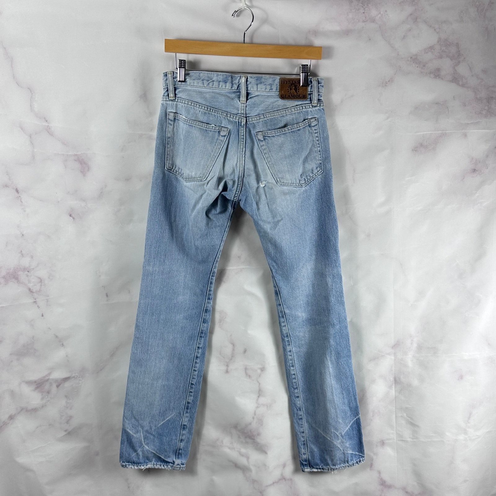 Hysteric Glamour Selvedge Repaired Light Wash Denim Size US 28 / EU 44 - 9 Thumbnail