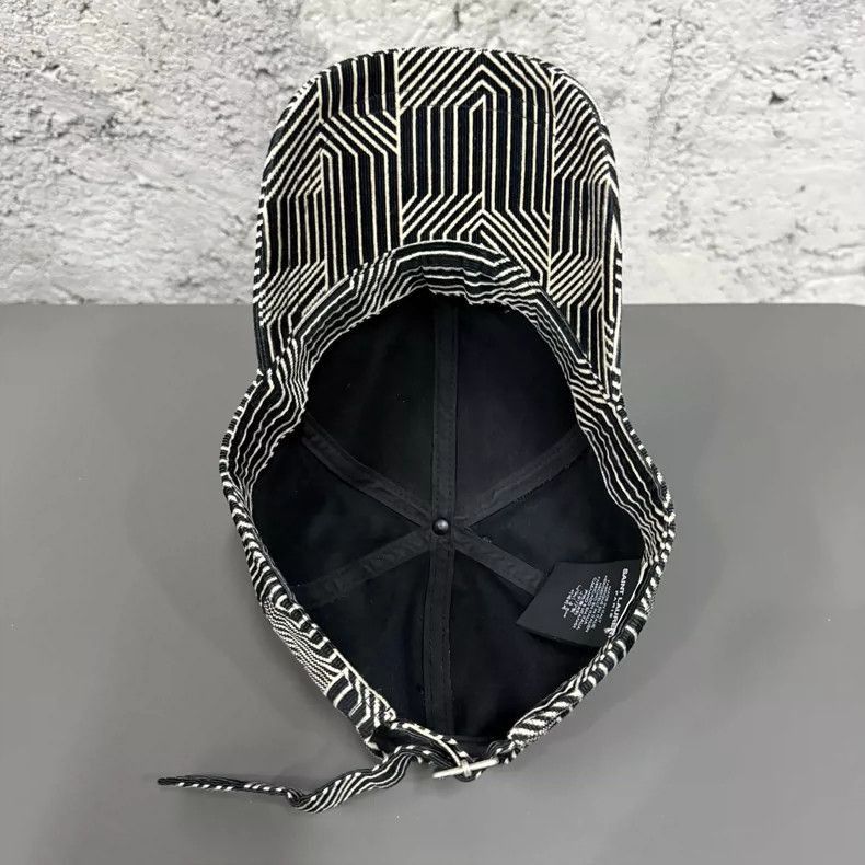 Saint Laurent Paris Saint Laurent Patterned Cap Hat-2506 Size ONE SIZE - 5 Thumbnail