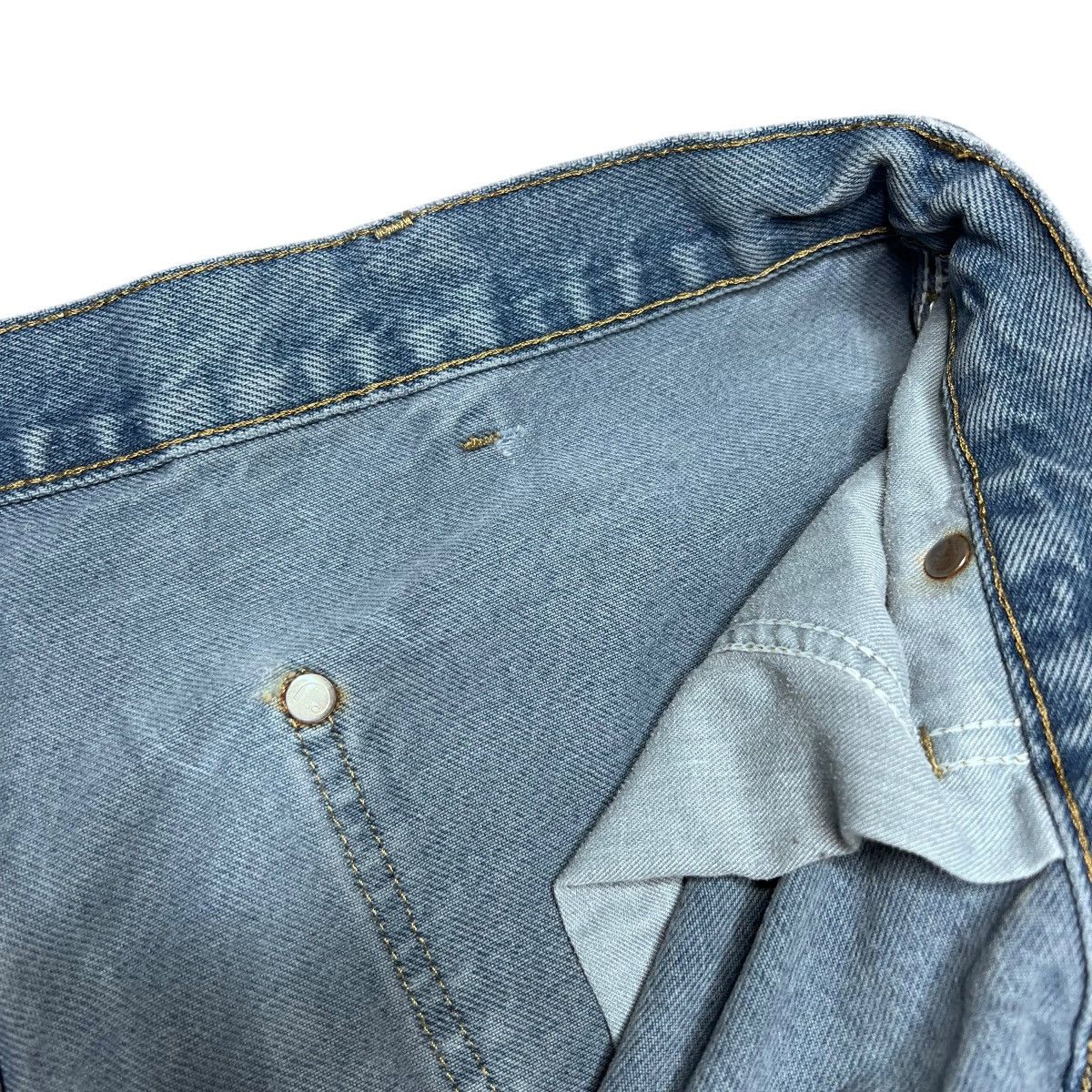 Carhartt 2000s Carhartt Denim Double Knee Carpenter Dungaree Pants Size US 35 - 6 Thumbnail