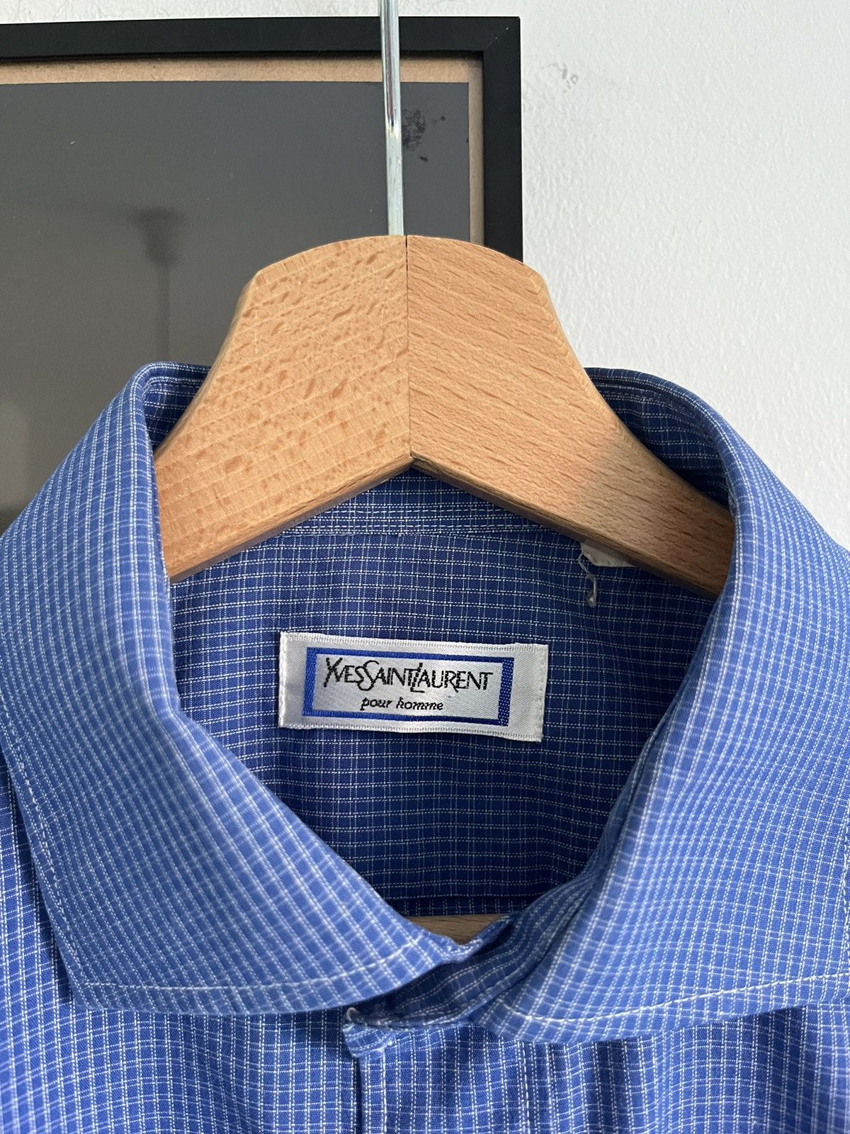 Vintage × Yves Saint Laurent Vintage YSL Yves Saint Laurent Button Up Long Sleeve Shirt Size US M / EU 48-50 / 2 - 4 Thumbnail