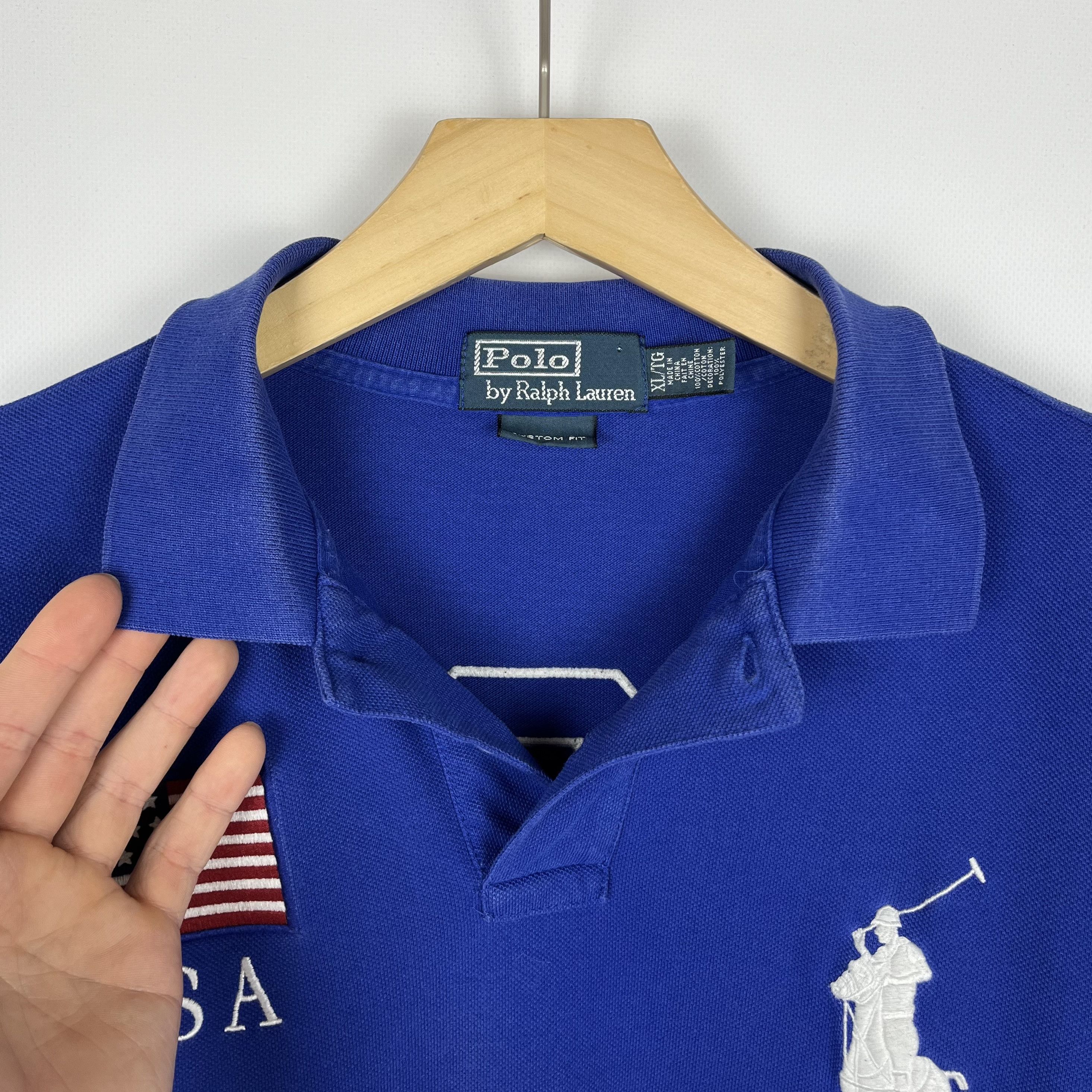 Polo Ralph Lauren Vintage Polo Ralph Lauren United States USA Rugby Shirt 90’s Size US XL / EU 56 / 4 - 23 Thumbnail