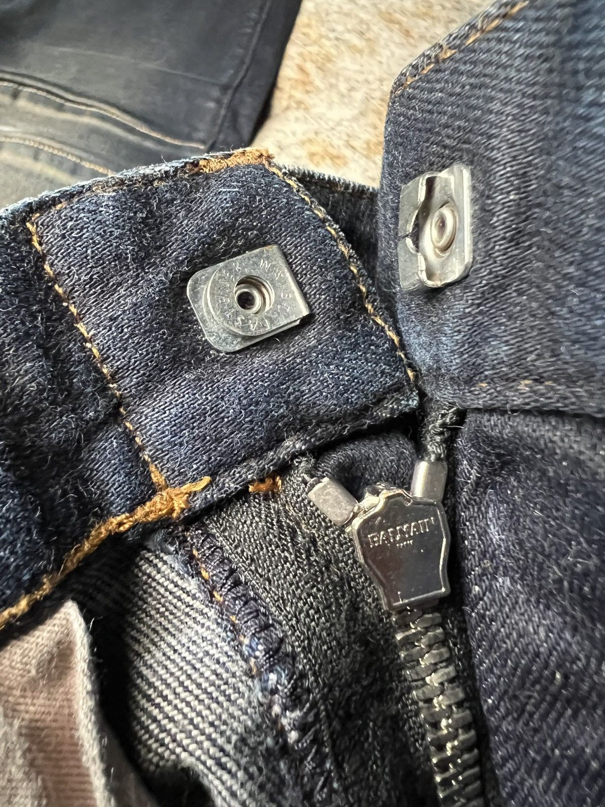 Balmain Balmain Biker Denim Darkwash Size US 29 - 6 Thumbnail