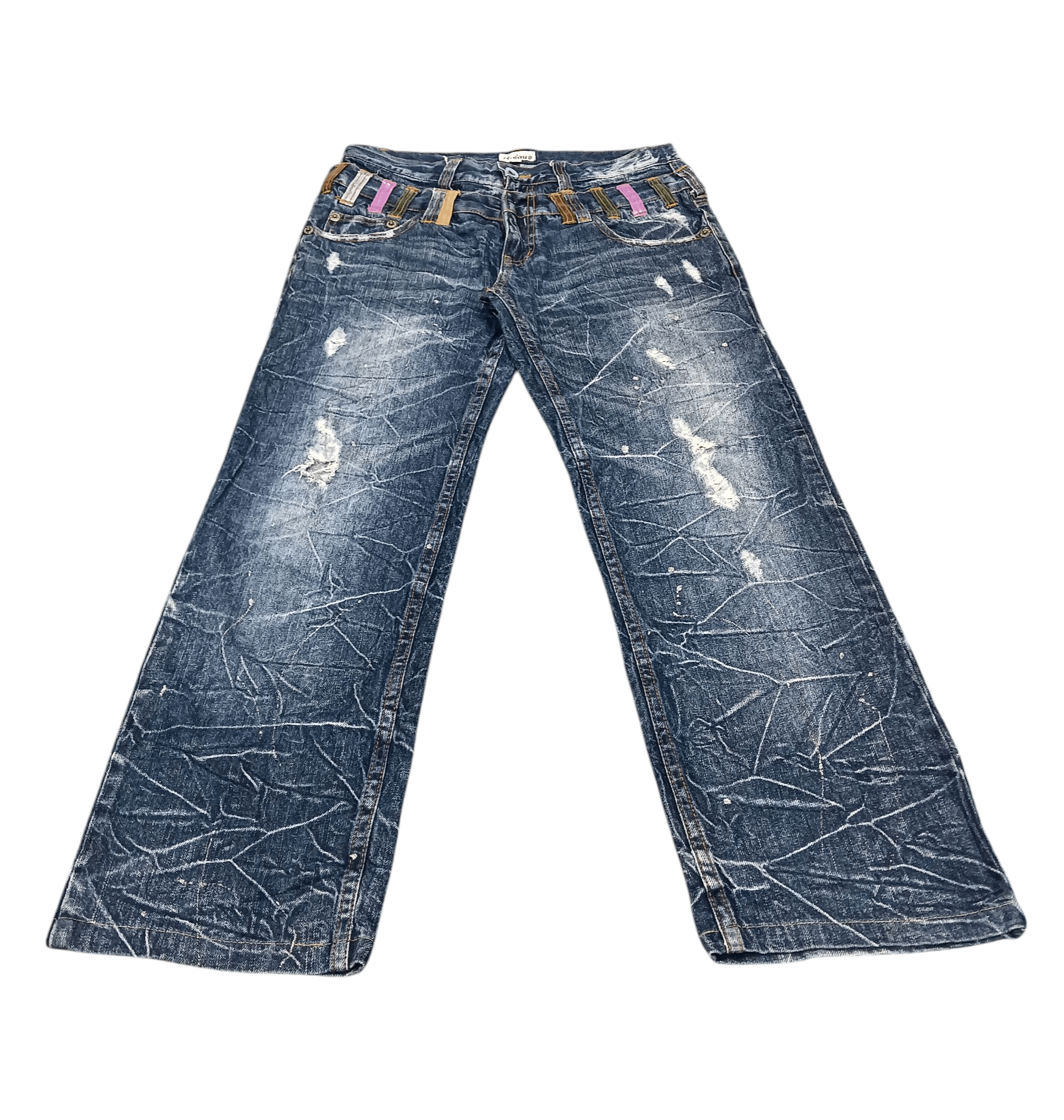 Other Nylaus Jeans Distressed Double Waist Size US 38 / EU 54 - 3 Thumbnail
