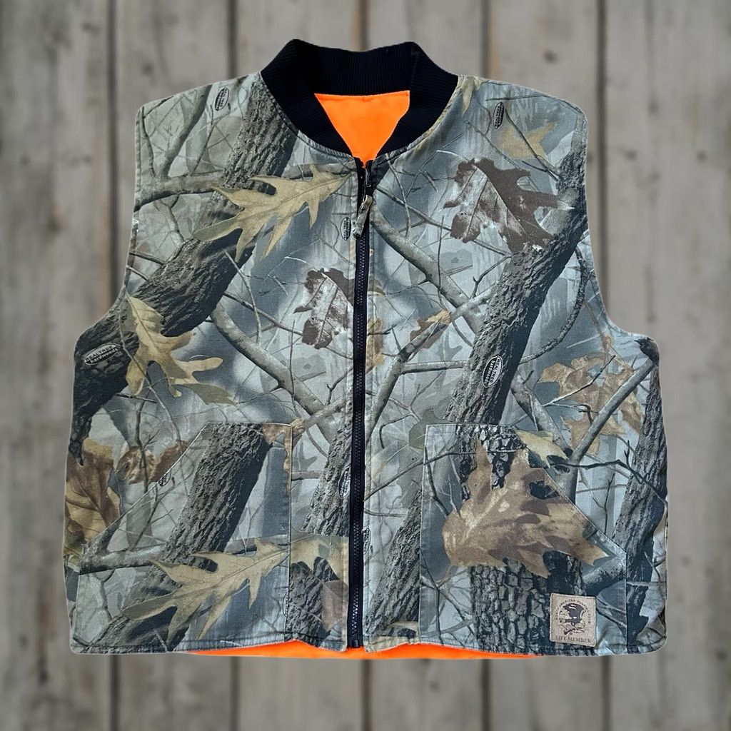 Realtree VINTAGE Realtree camo reversible vest Men's L Brown 90s Hunting Reversible Vest Size US L / EU 52-54 / 3 - 1 Thumbnail