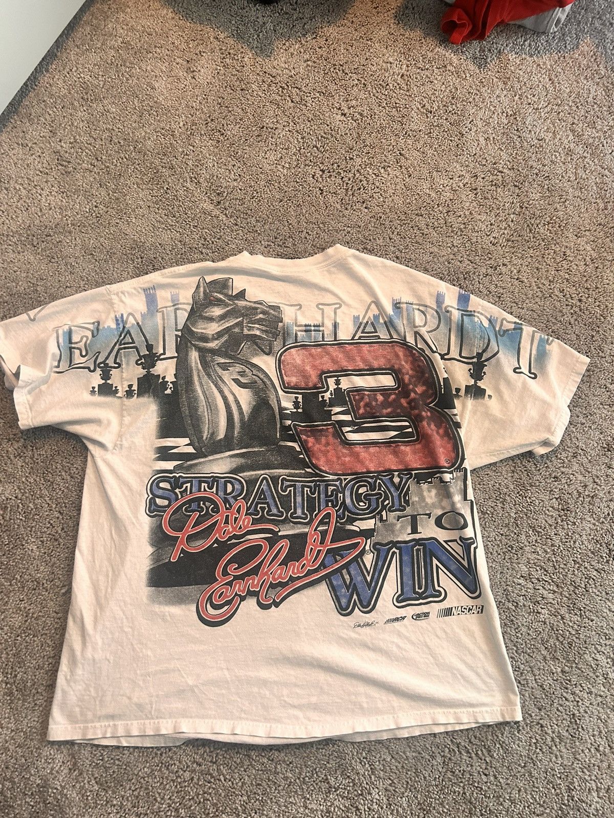 Vintage 1990s Dale Earnhardt All over print Size US XL / EU 56 / 4 - 2 Thumbnail