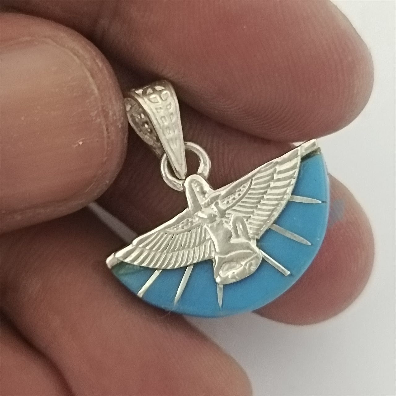 Other Handmade 925 Sterling Silver Egyptian Isis pendant Size ONE SIZE - 1 Thumbnail