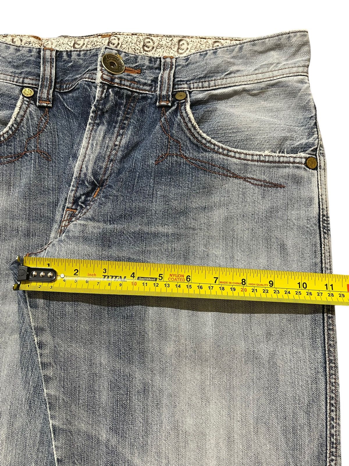 Edwin Vintage Edwin 503 Blue Trip Faded Wash Style Baggy Jeans Size US 33 - 15 Thumbnail