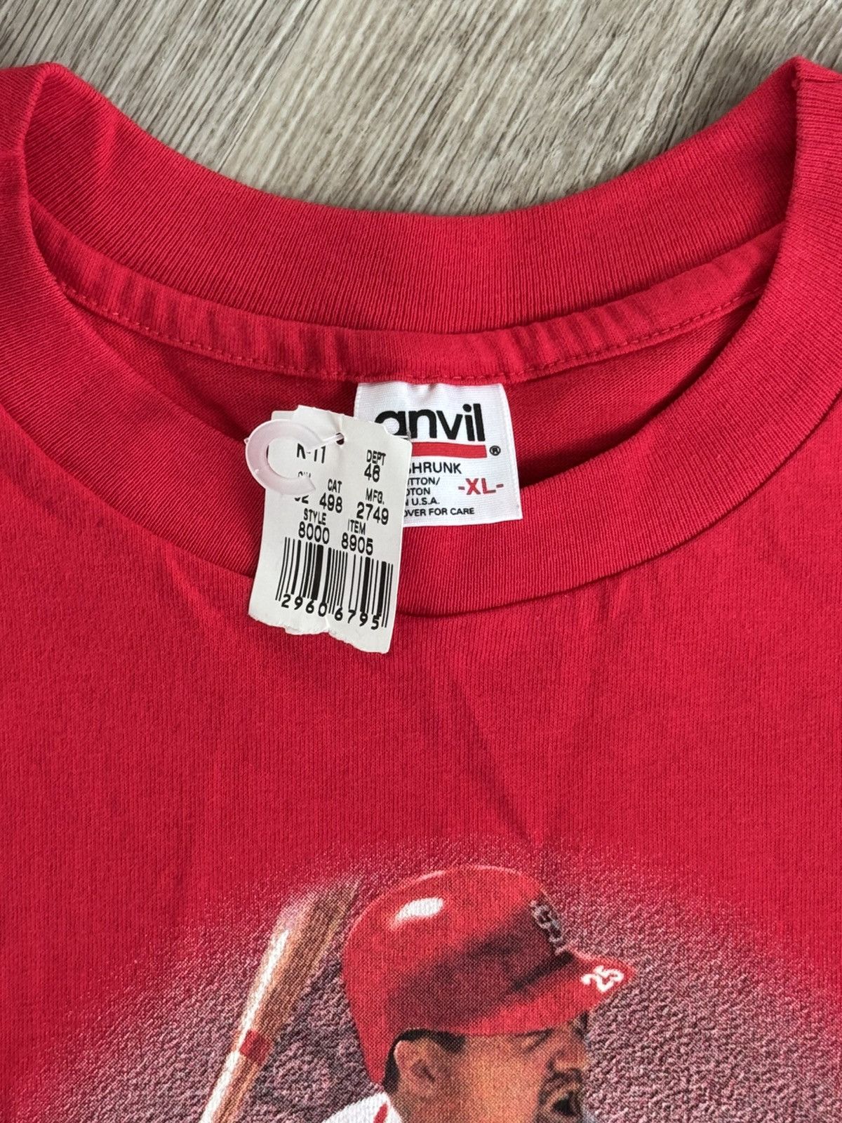 MLB Vintage 1998 Mark McGwire Home Run Tee Size US XL / EU 56 / 4 - 3 Thumbnail