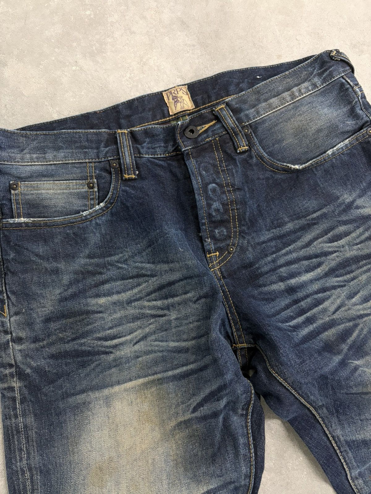 Prps Prps Japanese Dirt Washed Denim Jeans Size US 32 / EU 48 - 8 Thumbnail