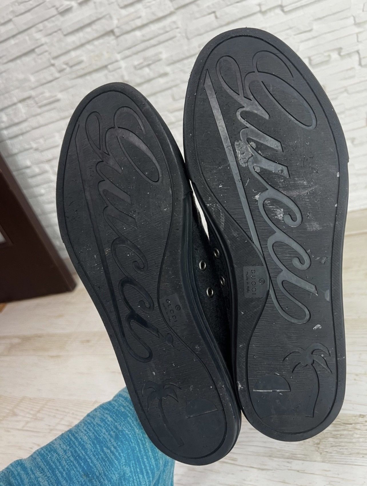 Gucci Gucci GG Logo Low Top Sneakers 426189 Size 10 Size US 10 / EU 43 - 7 Thumbnail
