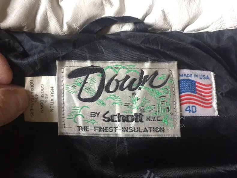 Schott Schott Sheepskin goose down vest Size US XS / EU 42 / 0 - 2 Thumbnail