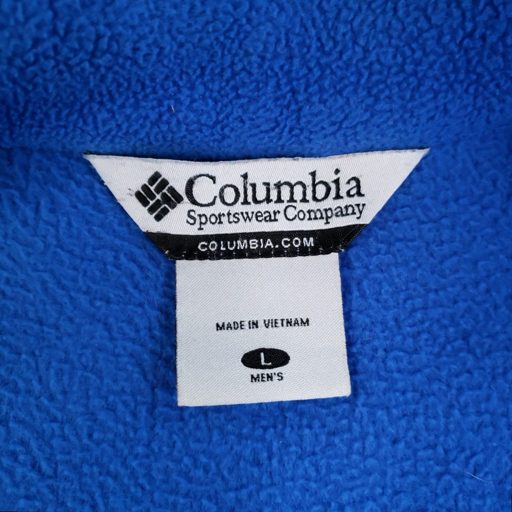 Layer 8 Columbia Jacket Mens Large Blue Full Zip Fleece Outdoor Layer Bomber Jacket Size US L / EU 52-54 / 3 - 5 Thumbnail