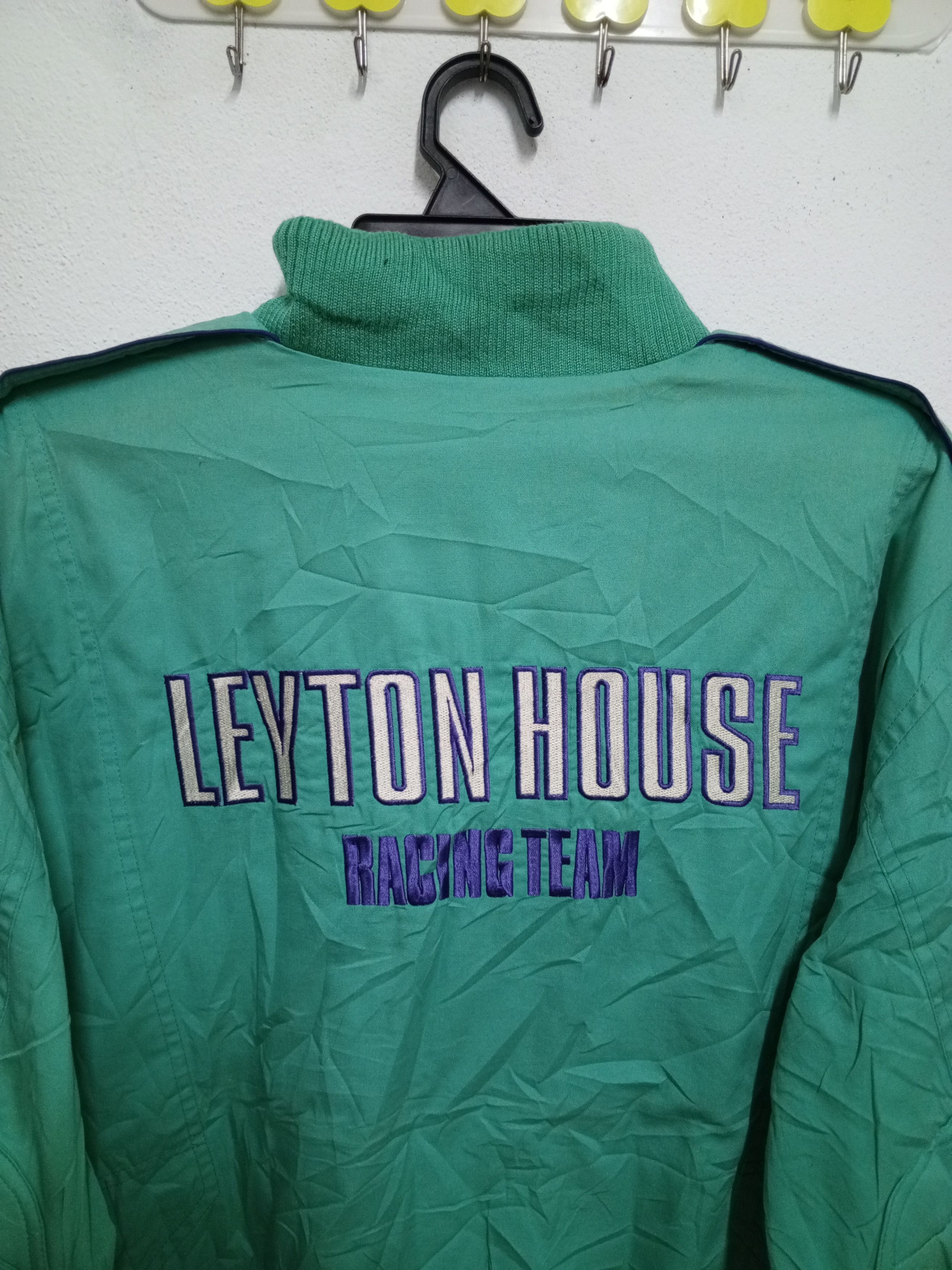 Formula 1 vintage Leyton house jacket embroidery turquoise streetwear Size US M / EU 48-50 / 2 - 7 Thumbnail