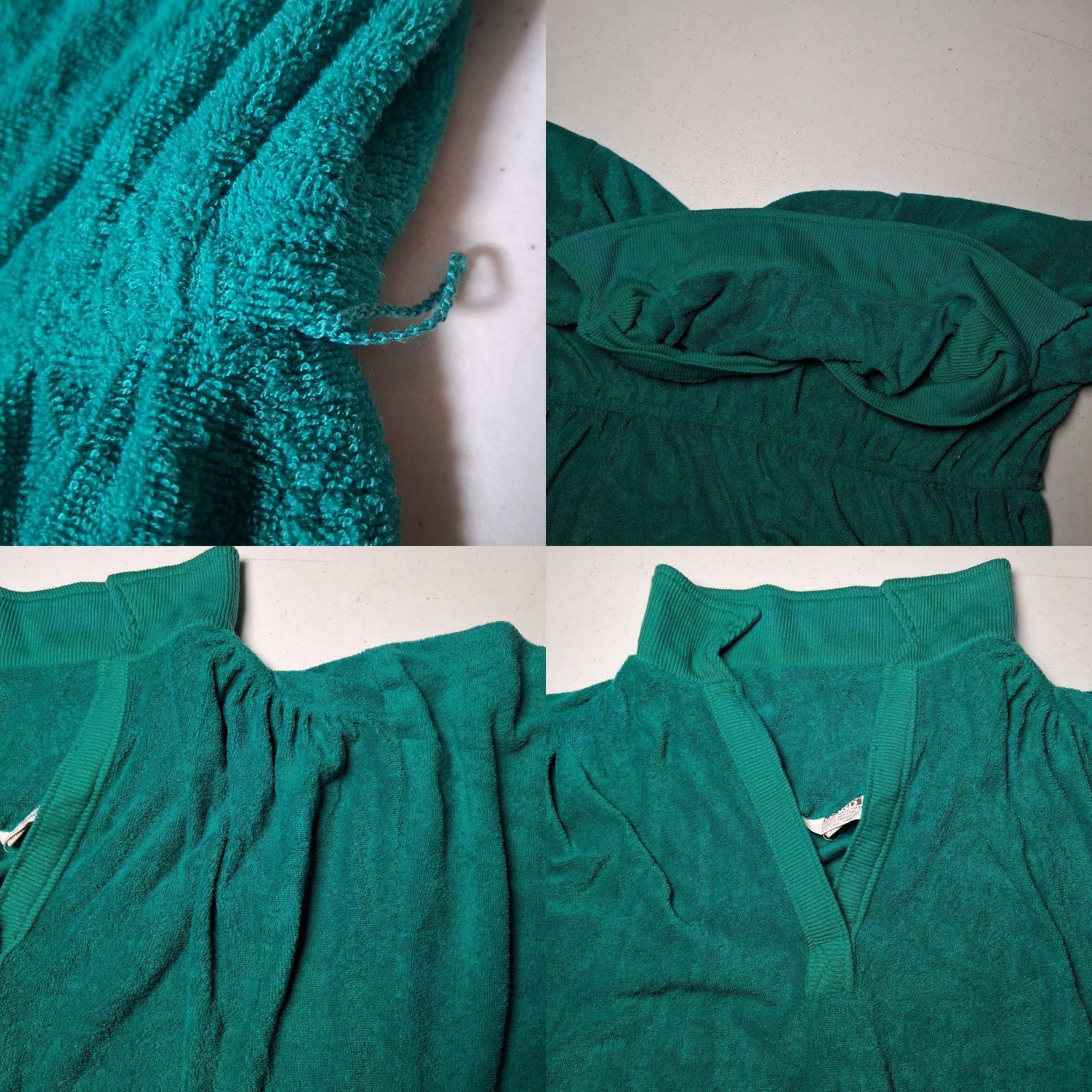 Vintage VINTAGE Montgomery Ward Dress Shirt Dress Jade Green 1970s Terry Cloth 18 Women’s Womens Size XXL / US 16-18 / IT 52-54 - 11 Thumbnail