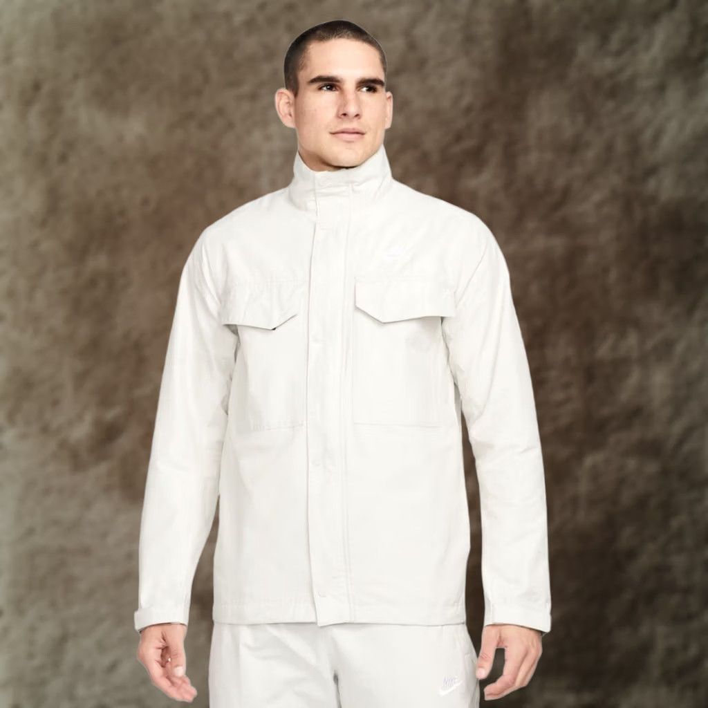 Nike Nike M65 Field Jacket Mens Size M Beige White Military Style Jacket Size US M / EU 48-50 / 2 - 1 Thumbnail
