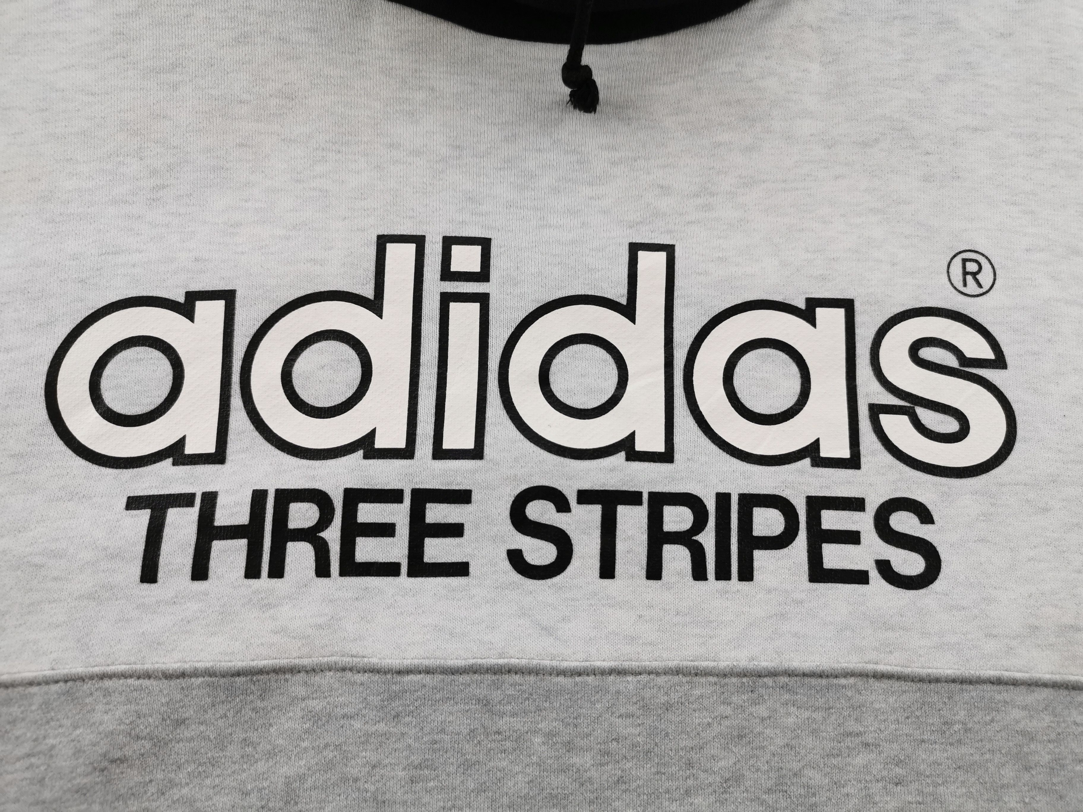 Adidas Vintage 90s Adidas Trefoil Three Stripe Sweatshirt Size US L / EU 52-54 / 3 - 4 Thumbnail