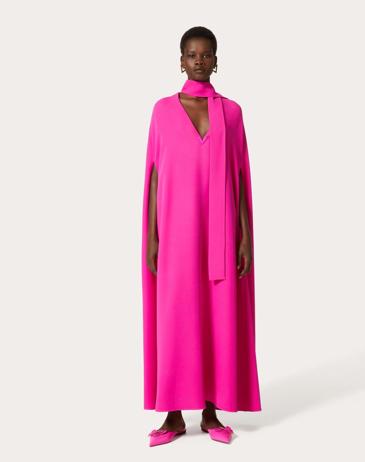 Valentino o1s1wg110525 Cady Couture Mini Dress in Pink Size XS / US 0-2 / IT 36-38 - 3 Thumbnail