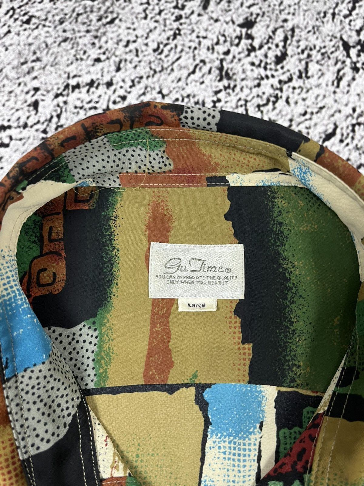 Vintage Vintage Christian Dior Style 90S Abstract Shirt size L Size US L / EU 52-54 / 3 - 5 Thumbnail