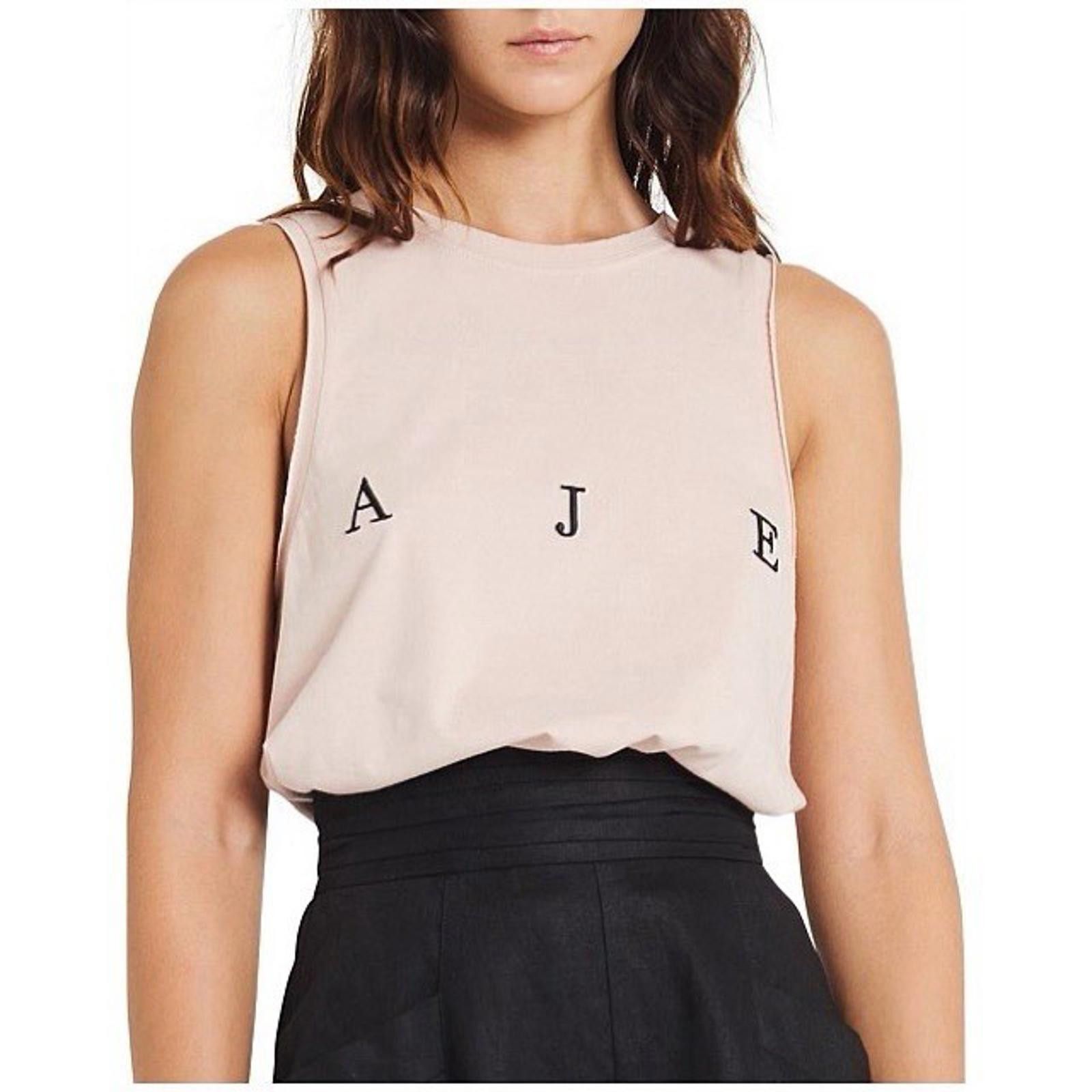 Aje Muscle Tank Sleeveless Logo Casual Cotton - Size XS