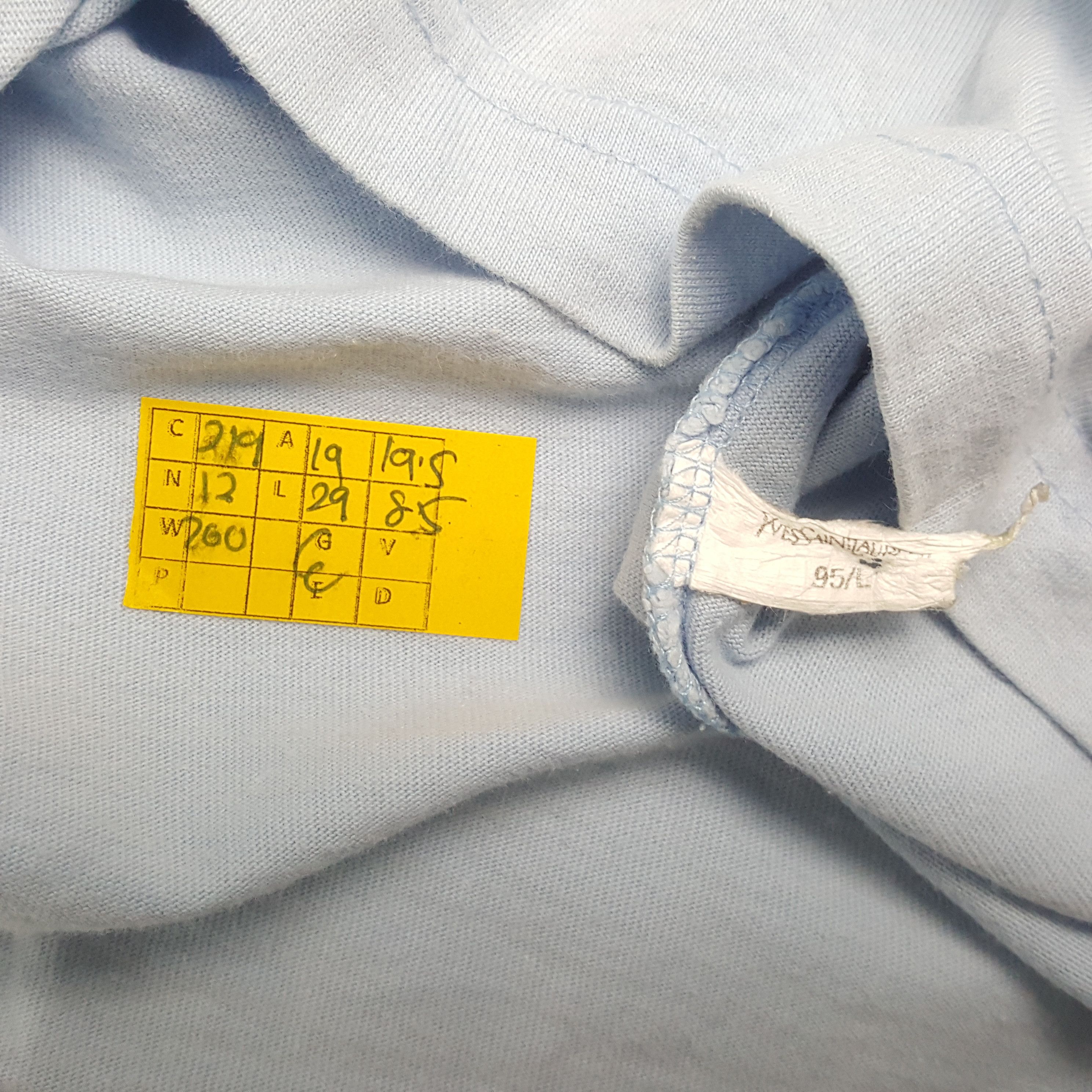Vintage × Yves Saint Laurent Vintage YVES SAINT LAURENT Italian Brand Small Logo T-Shirts Size US M / EU 48-50 / 2 - 4 Thumbnail