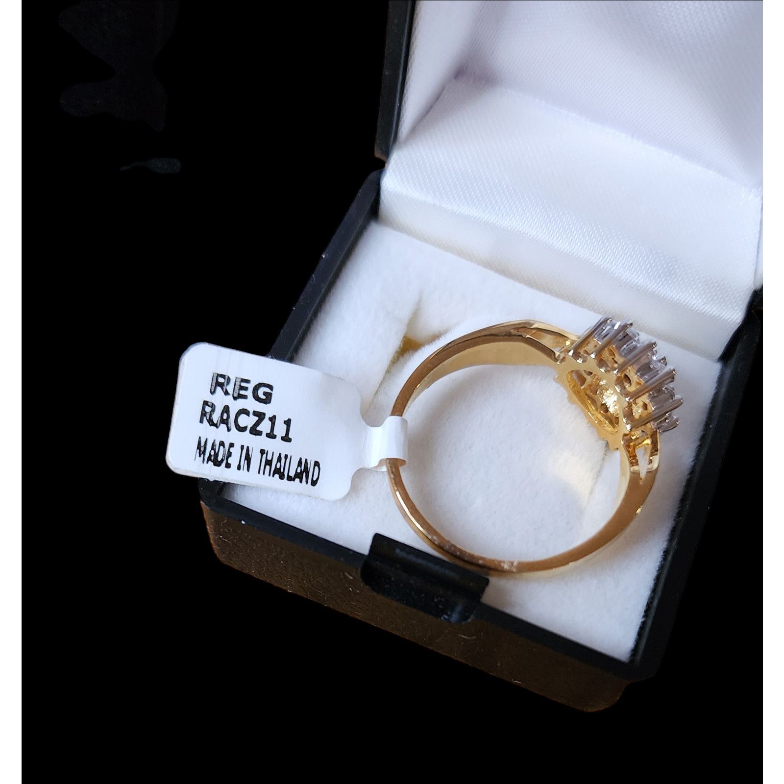 REGAL Two tone Cubic zirconia 14kt Gold plated ring size 10.75 Size ONE SIZE - 8 Thumbnail