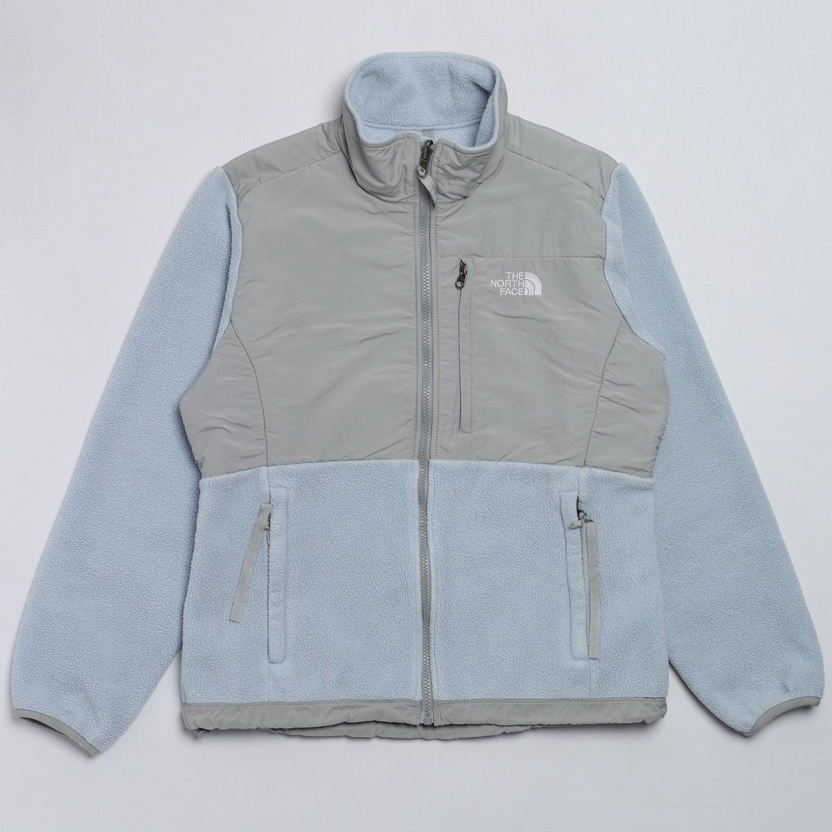 The North Face The North Face Blue Fleece Zip Nylon Jacket Size M / US 6-8 / IT 42-44 - 2 Thumbnail