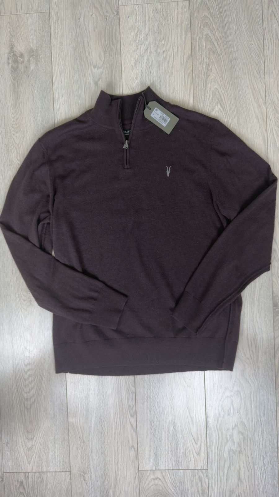 Allsaints Allsaints Kilburn Zip Funnel Sweater Size US XXL / EU 58 / 5 - 3 Thumbnail