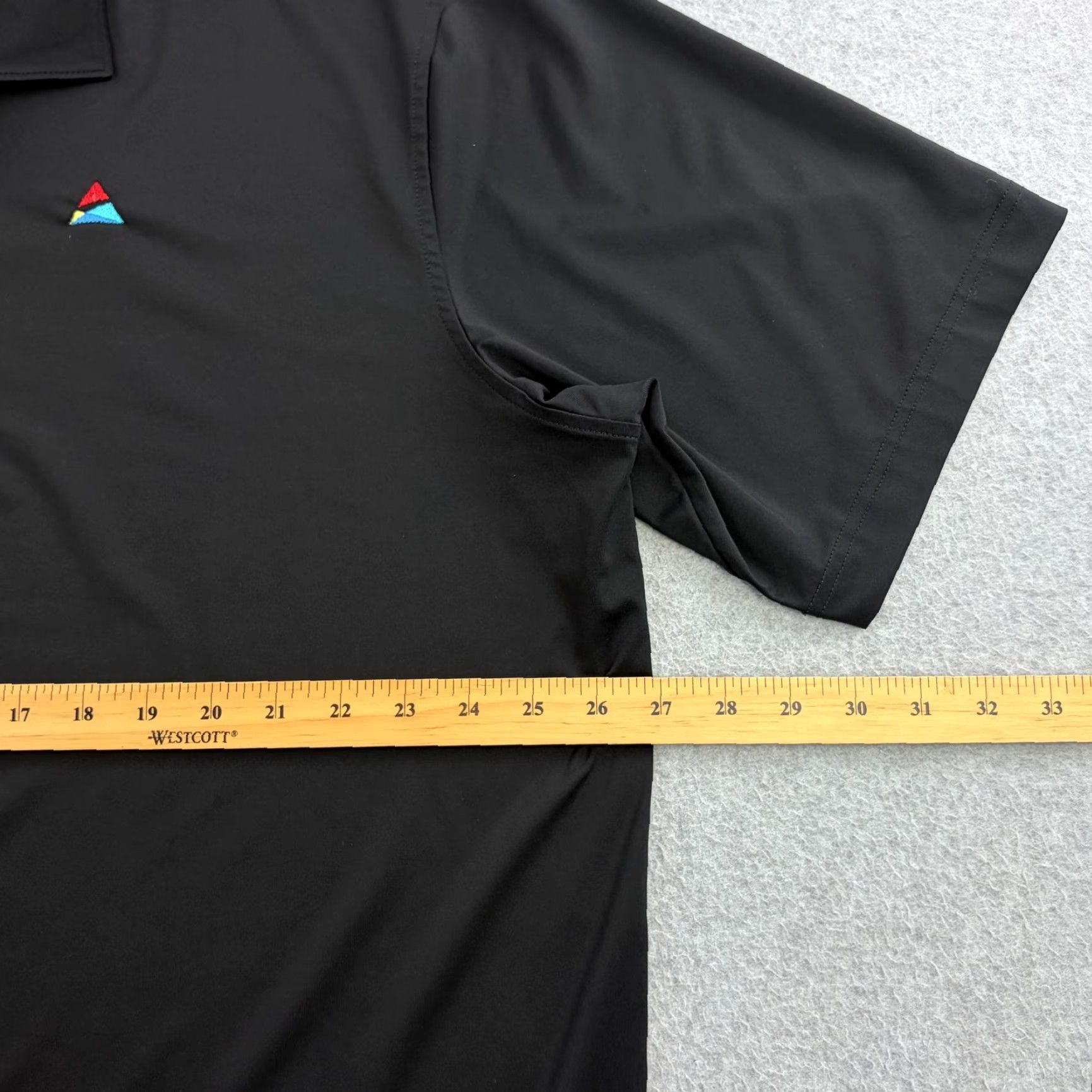 Peter Millar Peter Millar Summer Comfort Polo Shirt Mens 2XL Black Solid Matrix Logo Golf Shirt Size US XXL / EU 58 / 5 - 2 Thumbnail