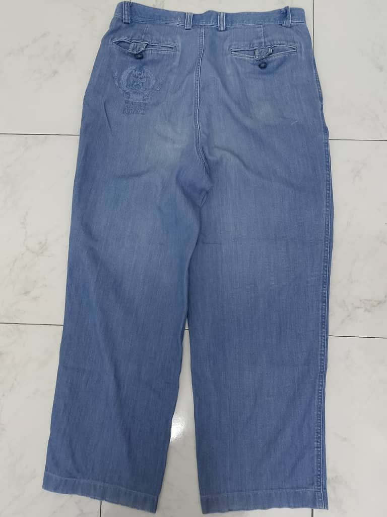 MCM × Vintage VINTAGE MCM EMBROIDERED BACK POCKET BAGGY DENIM PANTS Size US 34 / EU 50 - 2 Thumbnail