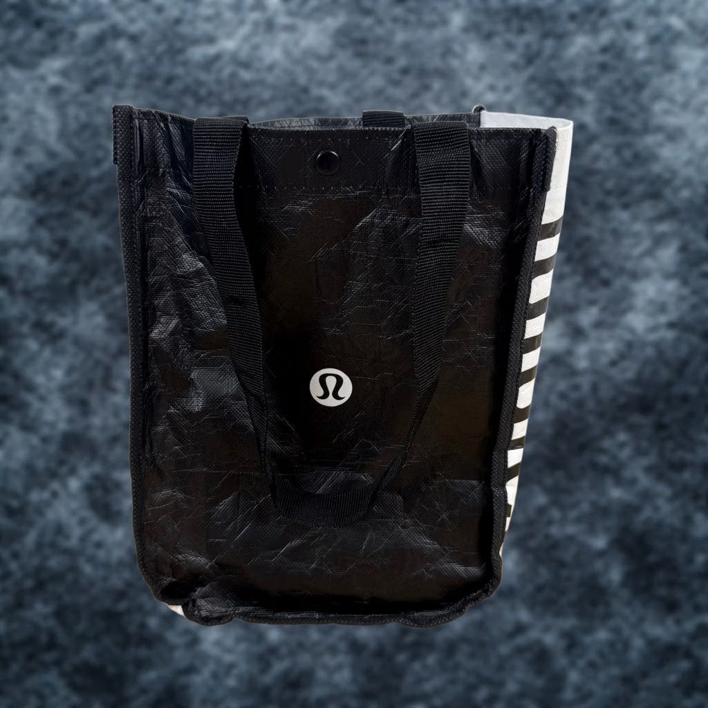 Lululemon Lululemon Tote Bag Black White Small Reusable Shopping Bag Size ONE SIZE - 1 Thumbnail