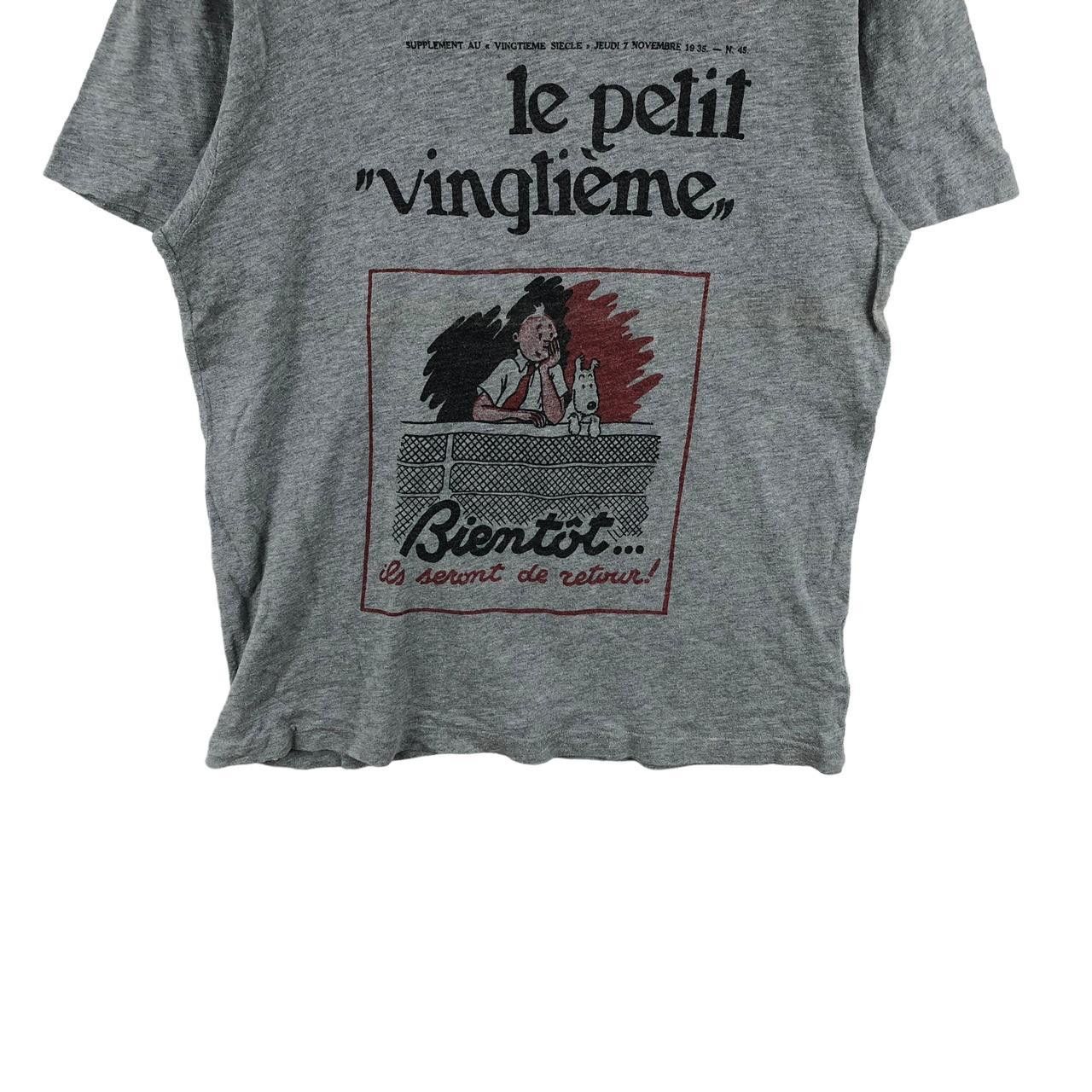 Other The Adventures Of TINTIN LE PETIT VINGTIEME Tee Shirt Top Size L / US 10 / IT 46 - 4 Thumbnail