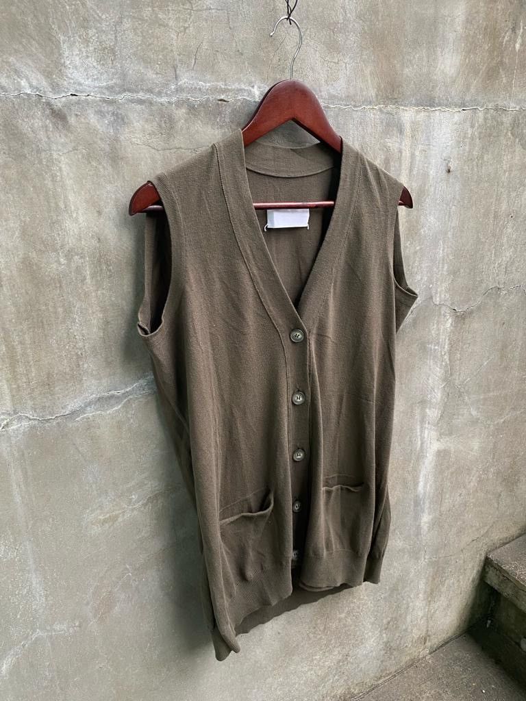Maison Margiela Artisanal Sleeveless Cardigan Size US L / EU 52-54 / 3 - 2 Thumbnail