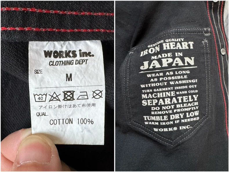 Iron Heart Iron Heart Heavy 12oz black discharge Wabash retro western Size US M / EU 48-50 / 2 - 5 Thumbnail