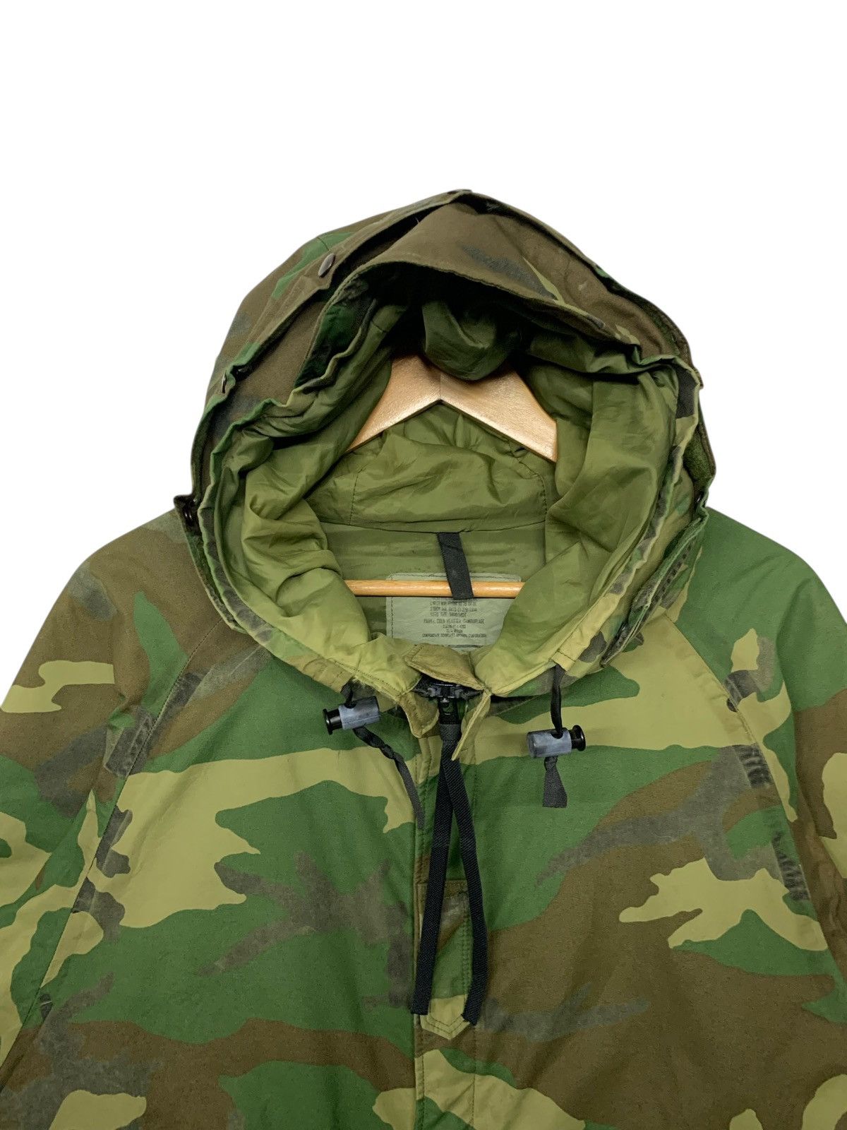 Vintage Rare Vintage 80's Army Zipper Down Jacket Size US M / EU 48-50 / 2 - 5 Thumbnail