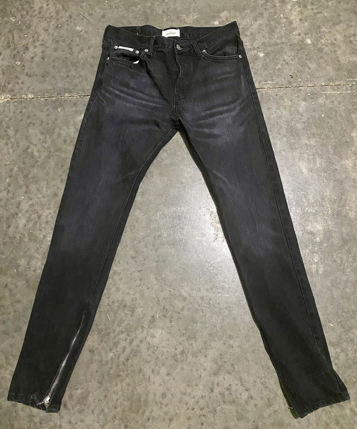 Fear Of God Essentials Zipper Skinny Jeans