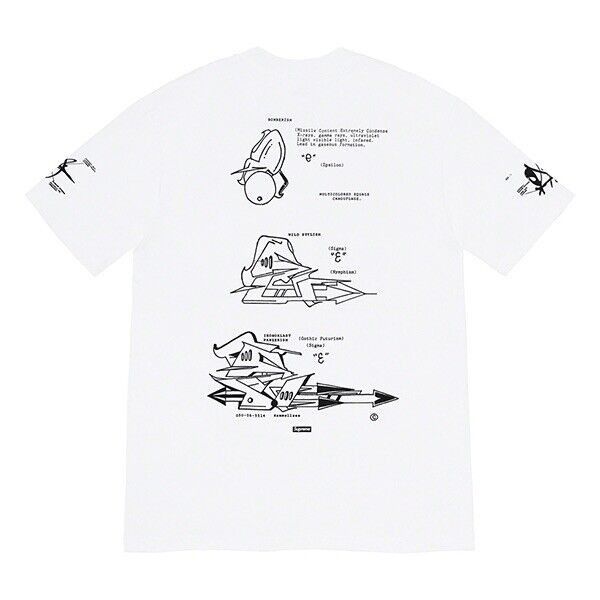 image of Supreme Rammellzee Tag Tee White Xlarge Size, Men's