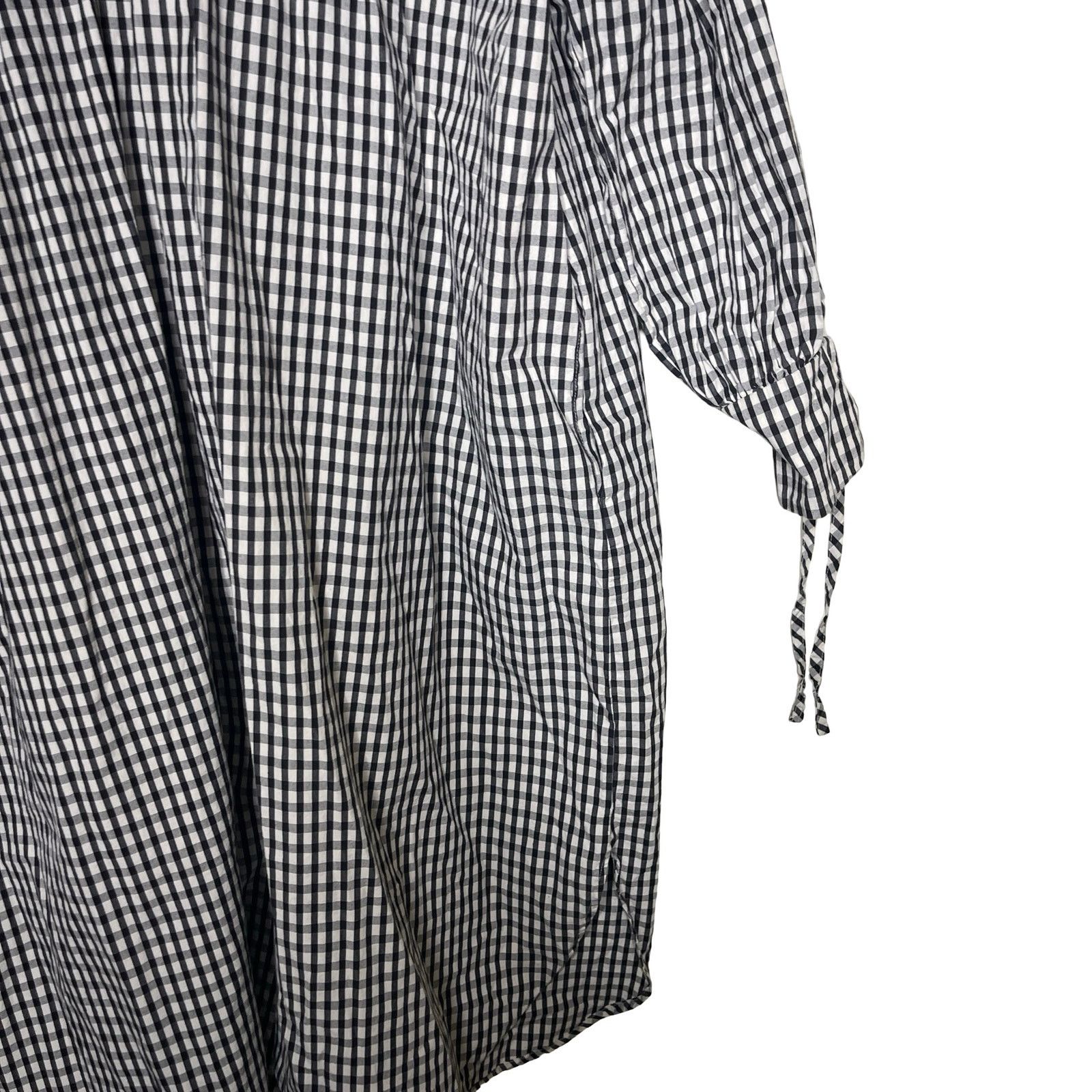 Kowtow Kowtow Juno Dress Black White Gingham Check Oversized dress Size XS / US 0-2 / IT 36-38 - 5 Thumbnail