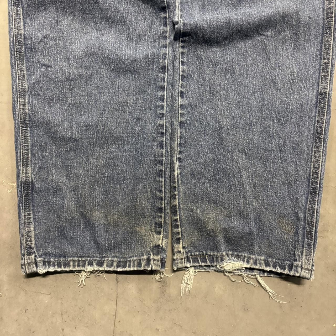 Vintage Vintage Y2K/2000s Super Baggy Carpenter Workwear Style Medium Wash Denim Jeans! Size US 40 / EU 56 - 5 Thumbnail